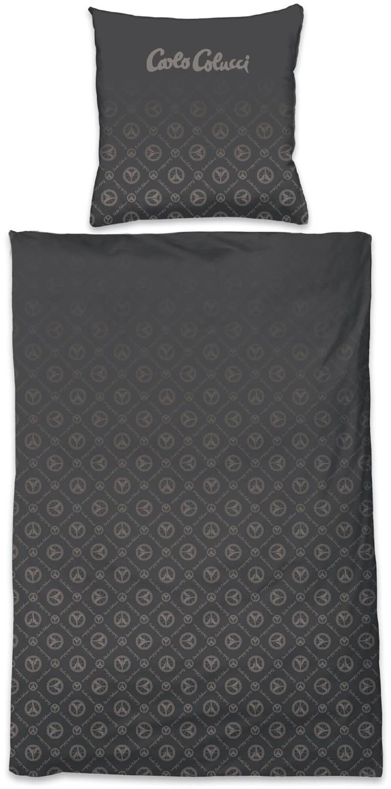 CARLO COLUCCI Bettwäsche "Carlo CLassico aus weicher Microfaser mit Print" 2 Stk. tlg. OEKO-TEX Standard 100 von carlo colucci
