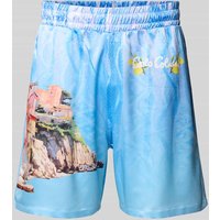 CARLO COLUCCI Oversized Shorts mit elastischem Bund in Multi Stylebop, Größe XXL CARLO COLUCCI Oversized Shorts mit elastischem Bund in Multi Stylebop, Größe XXL von carlo colucci