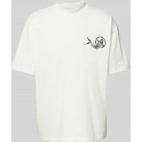 CARLO COLUCCI Oversized T-Shirt mit Motiv-Print in Offwhite, Größe S CARLO COLUCCI Oversized T-Shirt mit Motiv-Print in Offwhite, Größe S von carlo colucci