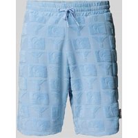 CARLO COLUCCI Regular Fit Sweatshorts mit Strukturmuster Modell 'BEACHWEAR' in Hellblau, Größe M CARLO COLUCCI Regular Fit Sweatshorts mit Strukturmuster Modell 'BEACHWEAR' in Hellblau, Größe M von carlo colucci