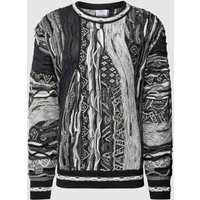 CARLO COLUCCI Strickpullover mit Allover-Muster in Black, Größe XXL CARLO COLUCCI Strickpullover mit Allover-Muster in Black, Größe XXL von carlo colucci