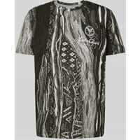 CARLO COLUCCI T-Shirt mit Label-Print in Anthrazit, Größe S von carlo colucci