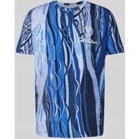CARLO COLUCCI T-Shirt mit Label-Print in Dunkelblau, Größe M von carlo colucci