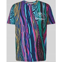 CARLO COLUCCI T-Shirt mit Label-Print in Pink, Größe XXL von carlo colucci