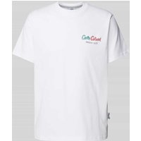 CARLO COLUCCI T-Shirt mit Label-Print in Weiss, Größe XL von carlo colucci