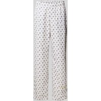 CARLO COLUCCI Wide Leg Sweatpants mit elastischem Bund in Offwhite, Größe XXL von carlo colucci