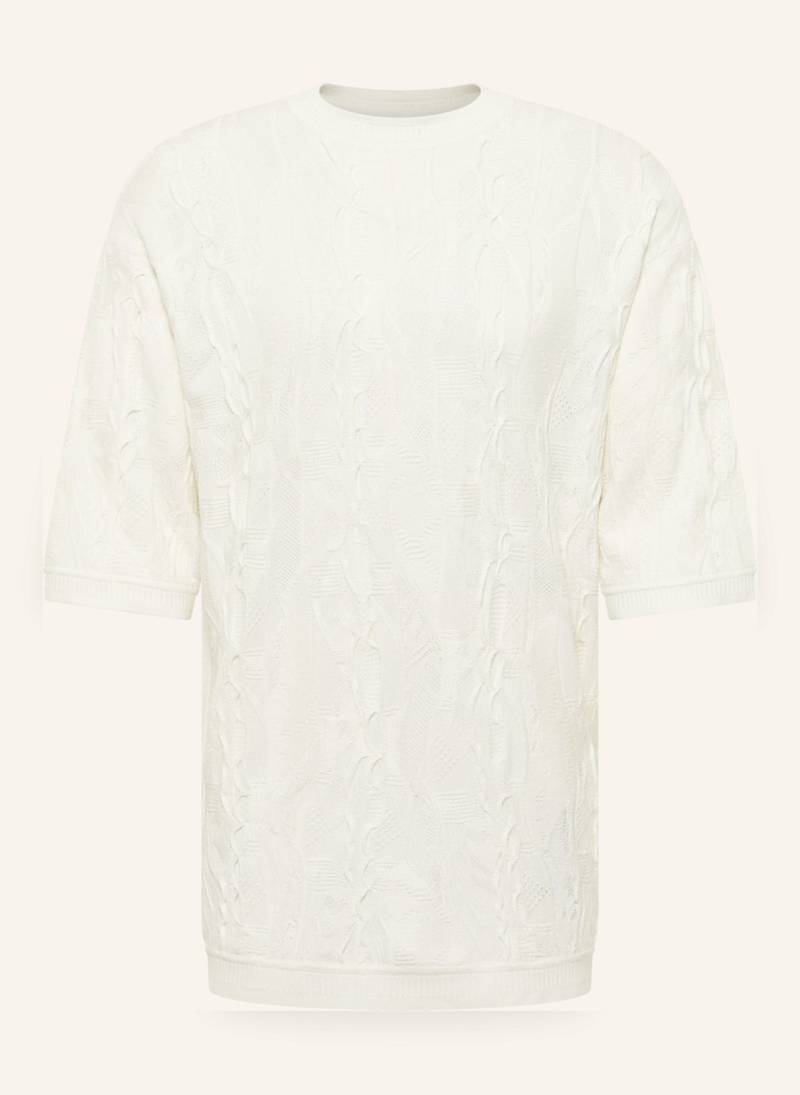 Carlo Colucci 3d Strick T-Shirt Favetta weiss von carlo colucci