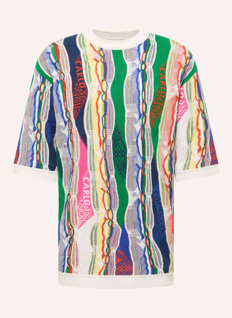 Carlo Colucci 3d Strick T-Shirt Favetta weiss von carlo colucci