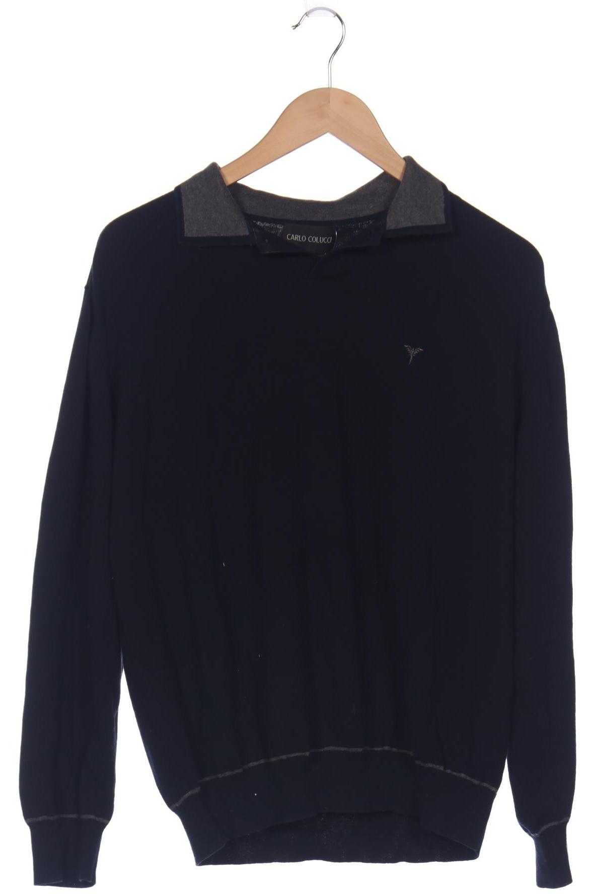 Carlo Colucci Herren Pullover, marineblau von carlo colucci