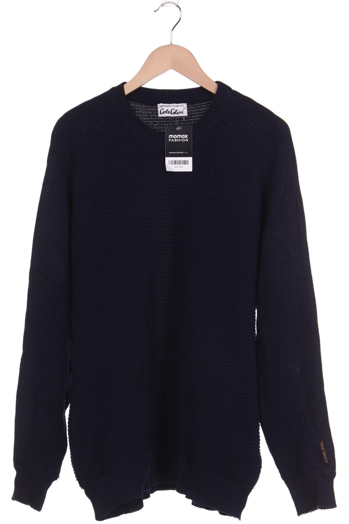 Carlo Colucci Herren Pullover, marineblau von carlo colucci