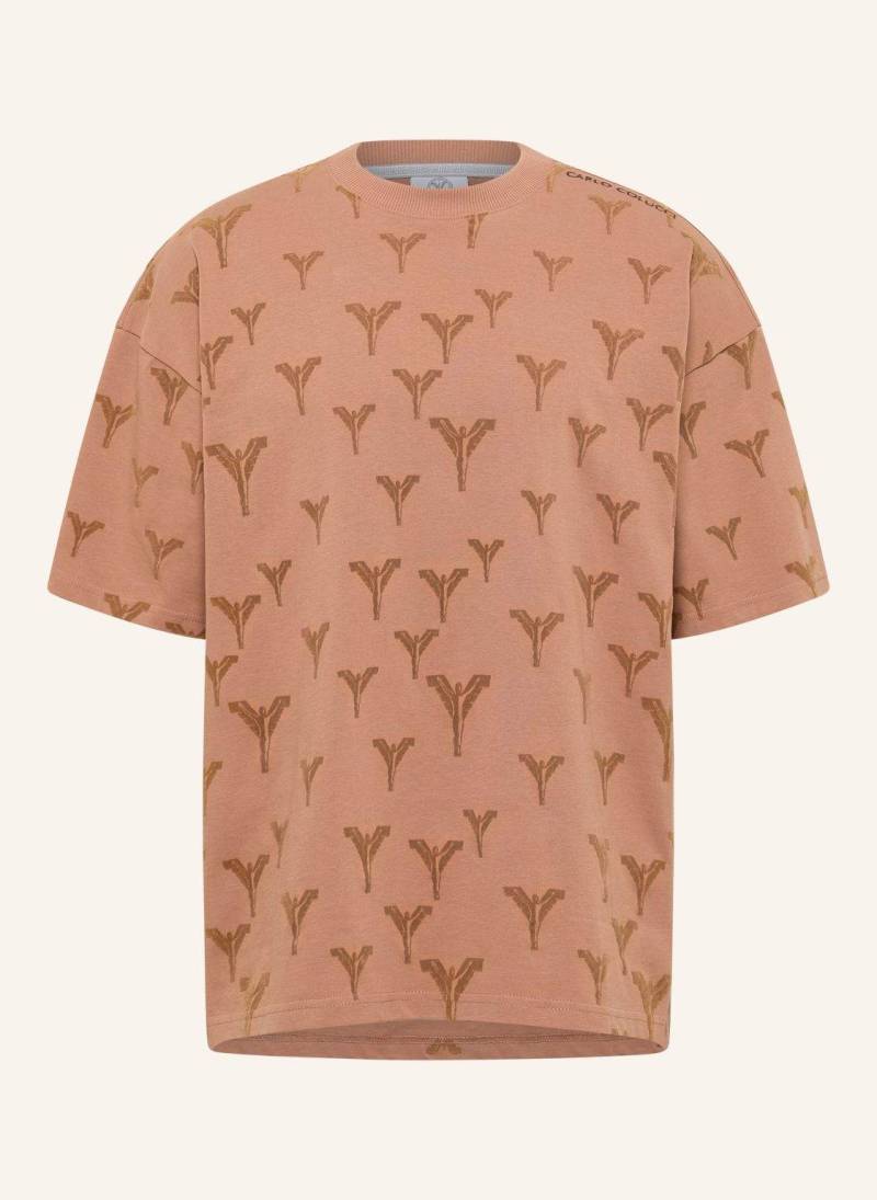 Carlo Colucci Logo T-Shirt - Clean Capsule Fasan braun von carlo colucci
