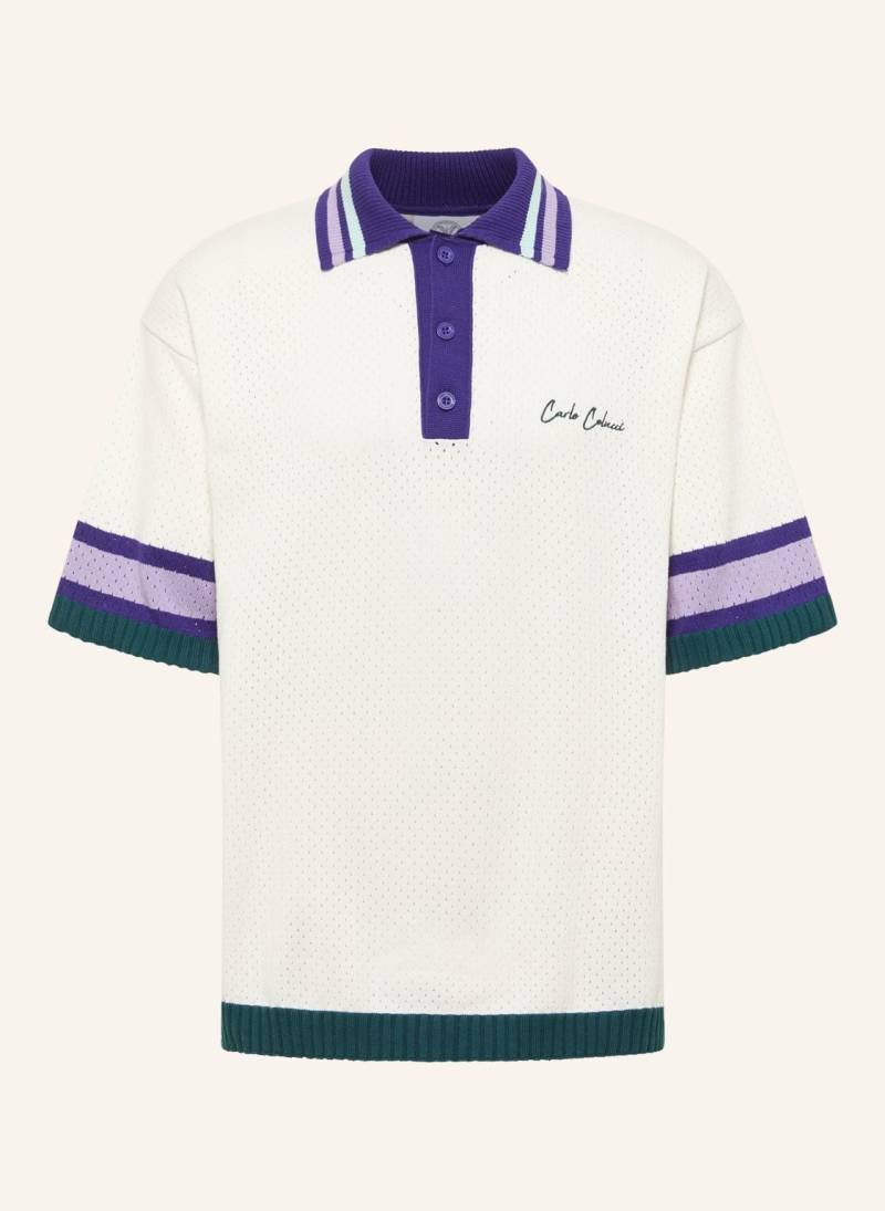 Carlo Colucci Mesh Poloshirt - Match Point Faulhaber weiss von carlo colucci