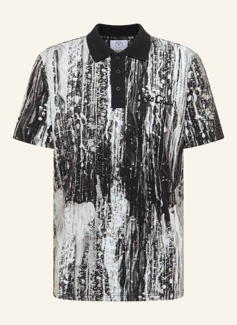 Carlo Colucci Poloshirt - Ai Drip Knit Fascella schwarz von carlo colucci