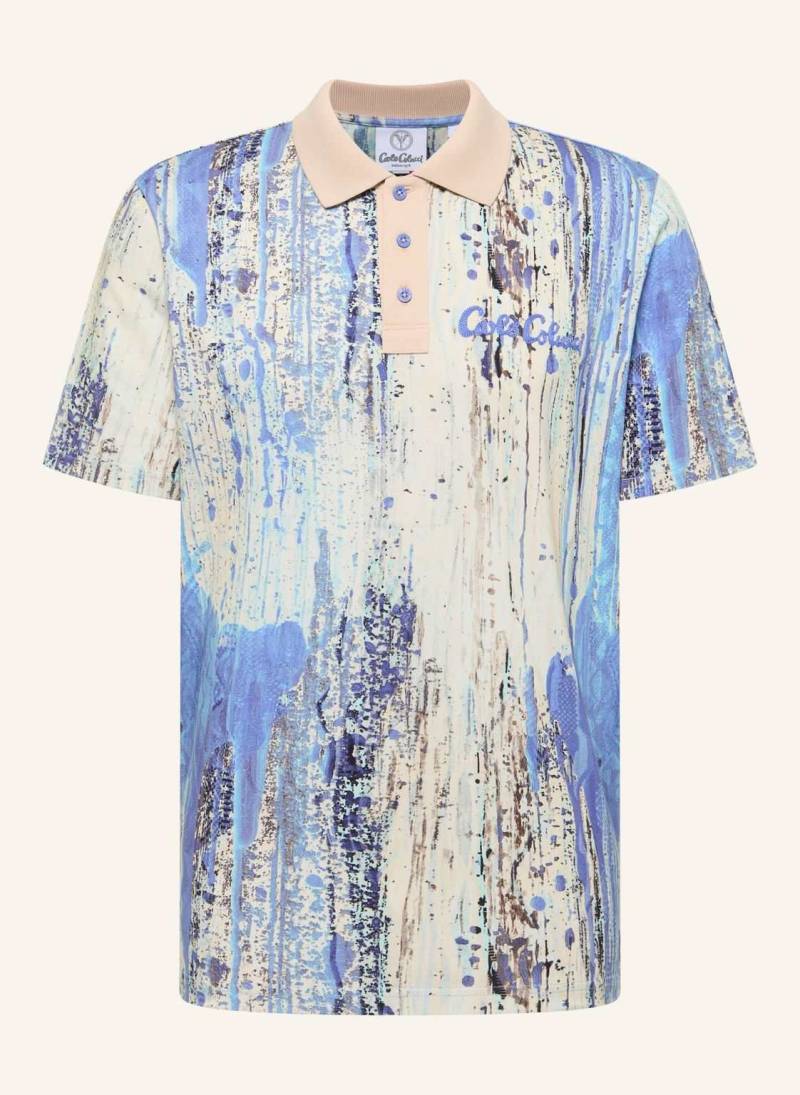 Carlo Colucci Poloshirt - Ai Drip Knit Fascella weiss von carlo colucci