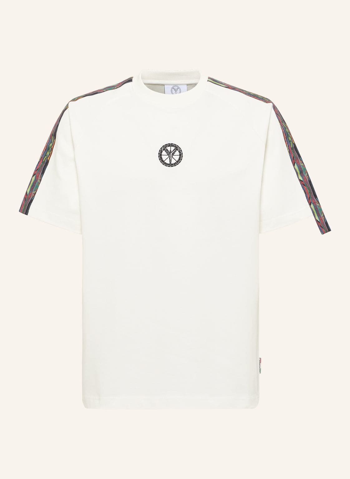 Carlo Colucci Raglan T-Shirt - Colucci Tapes Evoli weiss von carlo colucci