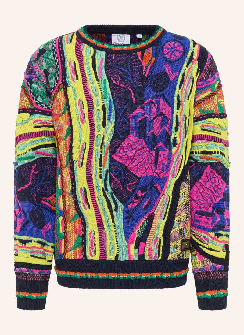 Carlo Colucci Strickpullover Eberhoefer blau von carlo colucci