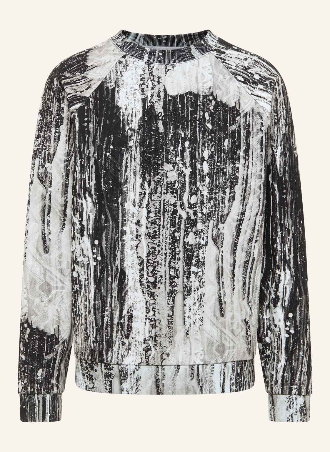 Carlo Colucci Sweatshirt - Ai Drip Knit Fauster schwarz von carlo colucci