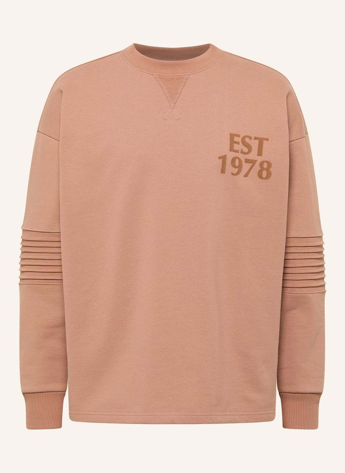 Carlo Colucci Sweatshirt - Clean Capsule Faustini braun von carlo colucci