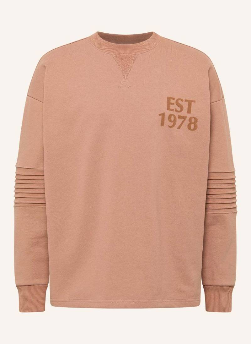 Carlo Colucci Sweatshirt - Clean Capsule Faustini braun von carlo colucci