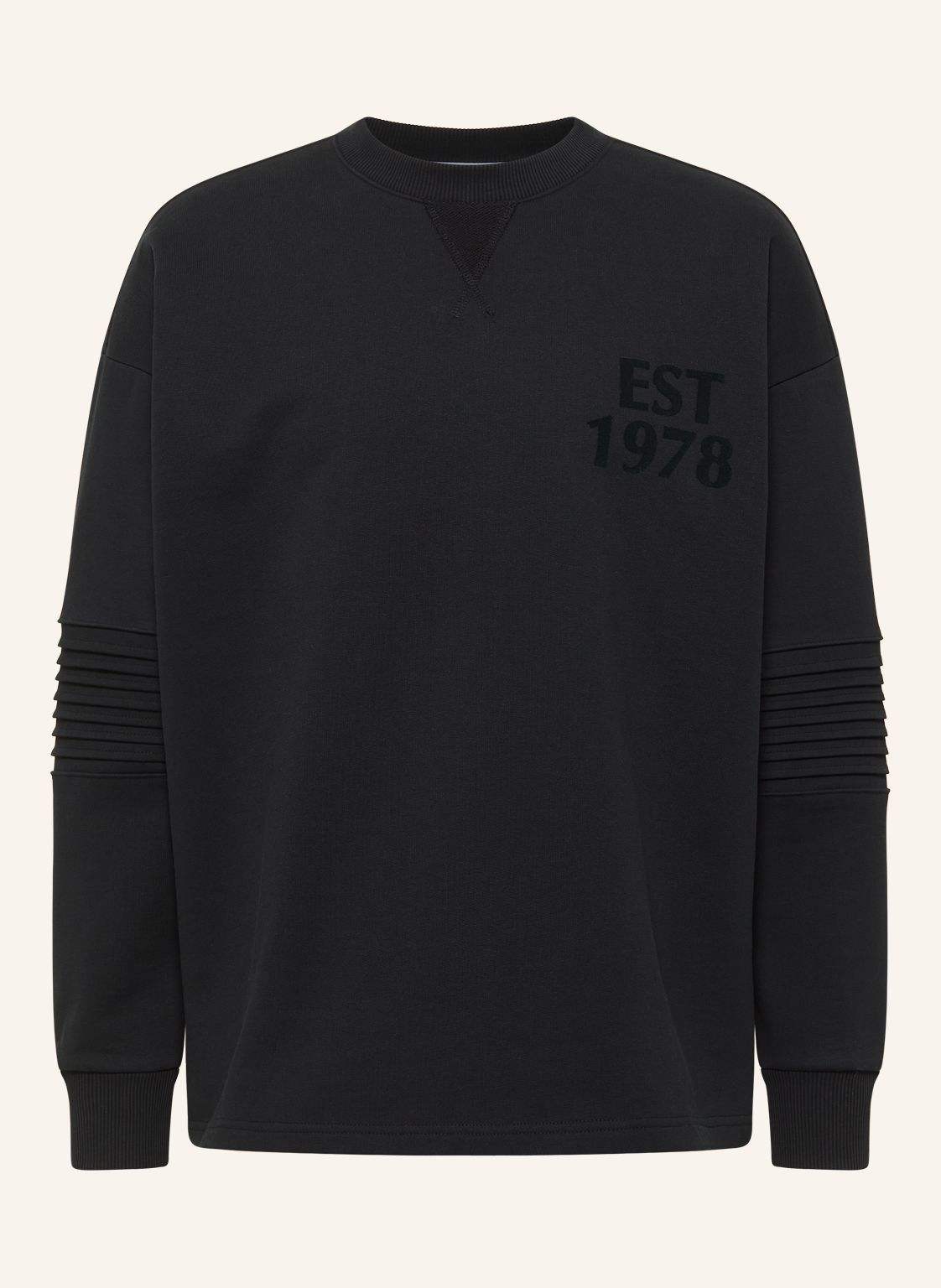 Carlo Colucci Sweatshirt - Clean Capsule Faustini schwarz von carlo colucci