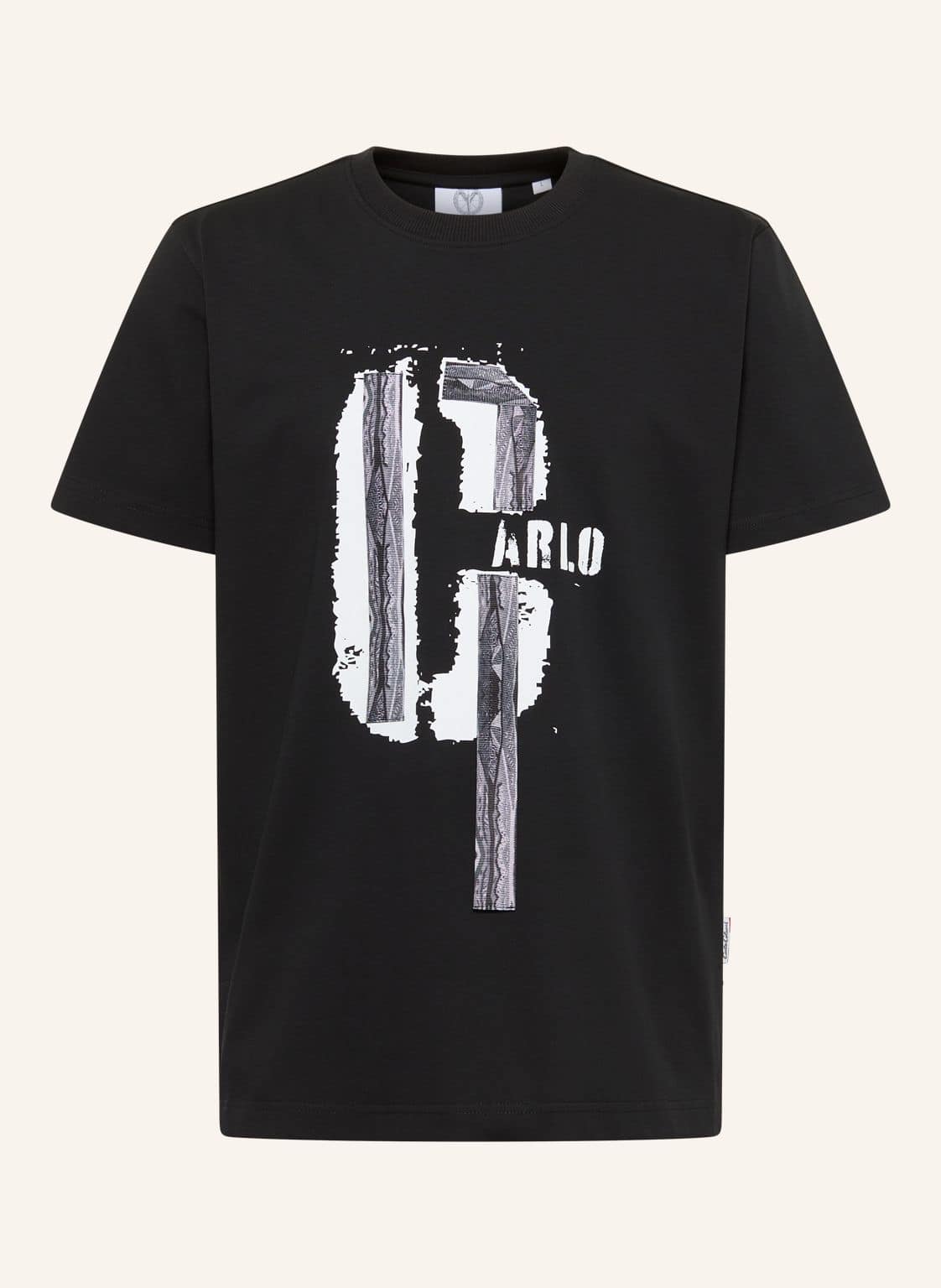 Carlo Colucci T-Shirt - Colucci Tapes Eusebi schwarz von carlo colucci