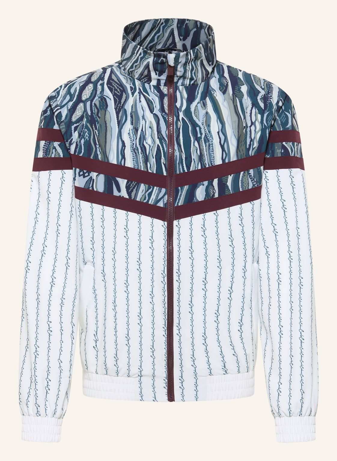 Carlo Colucci Tracksuit Jacke - Match Point Fava weiss von carlo colucci