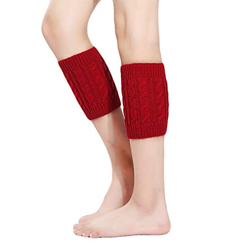 carol -1 Damen Stulpen Socken - Winter Kurze Stricken Stulpen Gestrickte Beinwärmer Leg Warmers Socken Stiefel Boot Abdeckung Legwarmer Beinstulpen Stiefelstulpen Beinlinge Kurzstulpen Bein Stulpen von carol -1