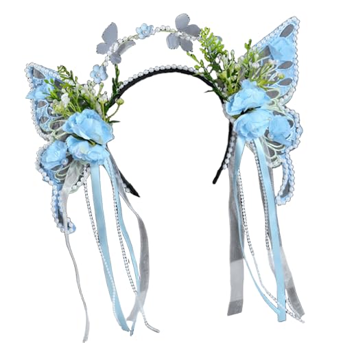 Bequemes Haarband mit Blumenquasten, Haarstyling, Haarreif für Damen, natürliches Aussehen, Haarband für Han-Kostüm von carotoe