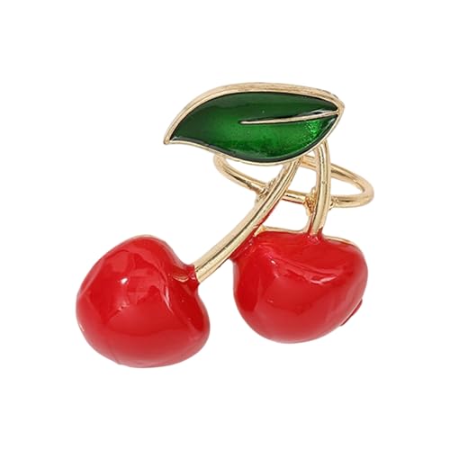 Bunte Strasssteine Weihnachtsbaum Anstecknadel Cartoon Kirschen Brosche handgefertigt Abzeichen Urlaub Damen Herren Brosche Pin, Einheitsgröße, Wie beschrieben von carotoe