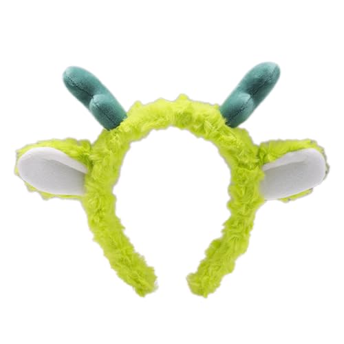 Drachenhorn, Haarreifen für Damen, zum Waschen des Gesichts, Make-up, Stirnband für Fotoshootings, Weihnachten, Neujahr, Party, Haarschmuck von carotoe