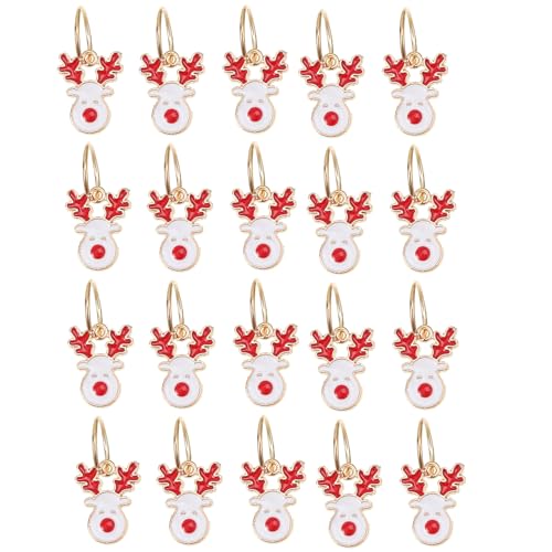 Dreadlocks Ringe Weihnachten Thema Zubehör für besondere Anlässe Haarschmuck Metall Haar Manschetten Haar Zopf Clip von carotoe