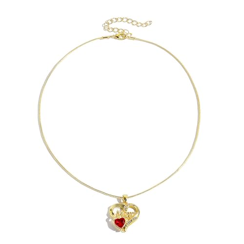 Elegante Herz-Kristall-Halskette mit Diamantverzierungen, Schmuckzubehör, tragbar, für trendige Frauen jeden Alters, Mutter-Herz-Halskette, Einheitsgröße, Wie beschrieben, Wie beschrieben Elegante Herz-Kristall-Halskette mit Diamantverzierungen, Schmuckzubehör, tragbar, für trendige Frauen jeden Alters, Mutter-Herz-Halskette, Einheitsgröße, Wie beschrieben, Wie beschrieben von carotoe