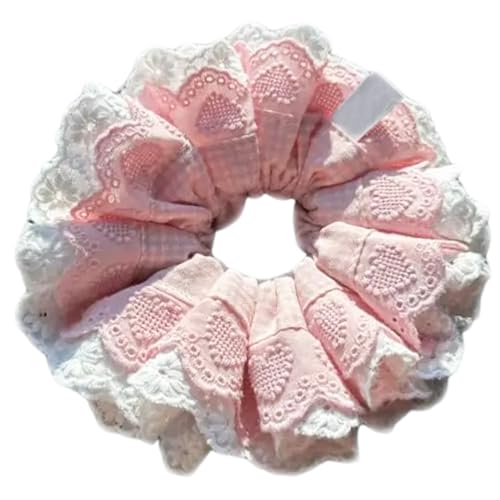 Frühlings-Haargummi, elastische Haargummis, Spitzenbesatz, Pferdeschwanz, Haargummi für Mädchen, Haarstyling-Werkzeug von carotoe