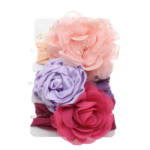 Haarbänder, Stirnband, Kopfbedeckung, florales Haarband, Kopfwickel, Nylon, Blumenmuster, dekorativer Haarschmuck für Mädchen von carotoe