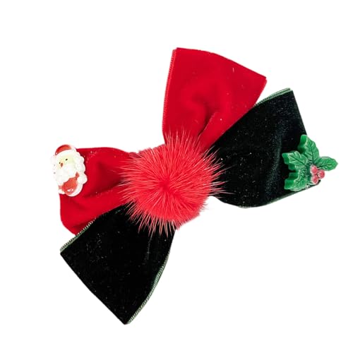Haarspange mit Schleifen, stilvolle Haardekoration für Mädchen und Frauen, geeignet für Weihnachten und besondere Anlässe von carotoe