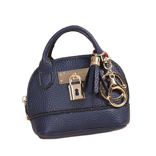 Kleine Tasche, Schlüsselanhänger, Münzbörse, PU-Leder, Kosmetiktasche für Damen, Schlüssel, Lippenstifte und Kartenhalter, Organisationsgebrauch, Schwarz von carotoe