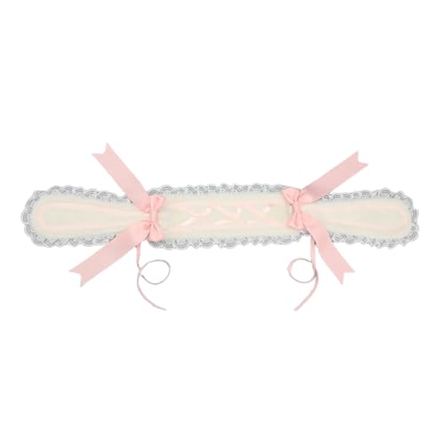 Modisches Haarband mit Hasenohren, Spitzenbesatz und Schleife, für Damen und Teenager, für den täglichen Gebrauch, Cosplay-Zubehör von carotoe