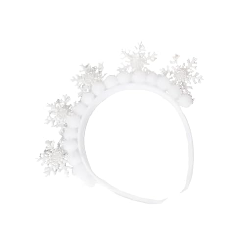 Schickes Schneeflocken-Haaraccessoire mit weißen Strasssteinen für Festivals und Winterpartys von carotoe