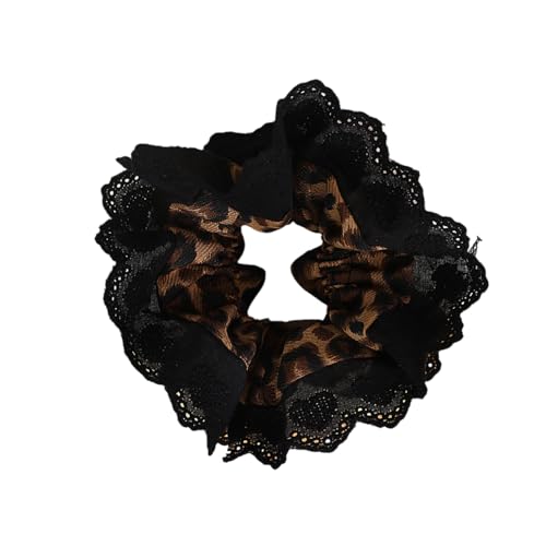 Spitzen-Haargummis, dick, übergroß, elegant, Pferdeschwanz-Halter von carotoe