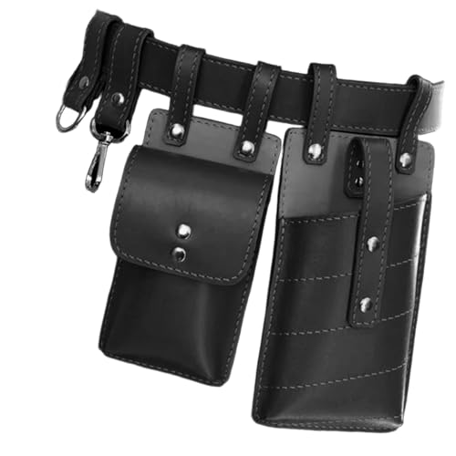 Vintage Mittelalter Leder Hüfttasche mit Ledergürtel Mittelalter Taille Handytasche Seitentasche für Männer Frauen Halloween, Schwarz von carotoe