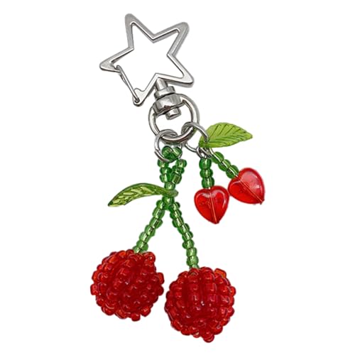 carotoe Buntes Handy-Schlüsselband, schöner Anhänger, Schlüsselanhänger, Anti-Verlust, Obst, Handykette, Handyschnur, Zubehör von carotoe