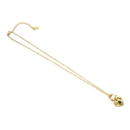 carotoe Halskette mit Vintage-Herz-Anhänger, raffinierter Herzanhänger, stilvolle Halskette, Schmuck für moderne Frauen von carotoe