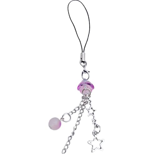 carotoe Orchideen-Schlüsselanhänger, Blume, hohler Stern, Handy-Schlüsselband, leicht, Gepäckanhänger, Rucksack, Ornament für Damen von carotoe