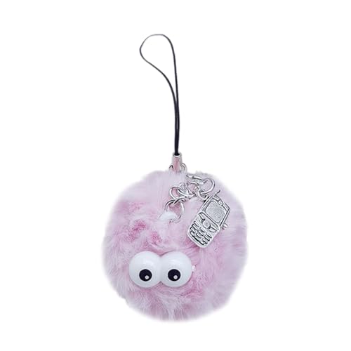 carotoe Süßer Plüsch-Monster-Anhänger, Kette, Handyriemen, Taschenanhänger, hängende Dekoration für Schlüssel, Tasche, Geldbörse von carotoe
