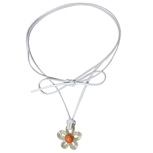 carotoe Verstellbare Kette, bunte Blumen-Anhänger, Halskette, Pflaumenblüten-Choker, Jahrestag, Schmuck, Halskette, Halsreif, Choker carotoe Verstellbare Kette, bunte Blumen-Anhänger, Halskette, Pflaumenblüten-Choker, Jahrestag, Schmuck, Halskette, Halsreif, Choker von carotoe