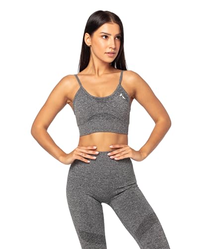 carpatree- Sport BH Damen, Seamless Sportbh, Bustier Sport BH Starker Halt mit Geregelte Saiten, Bra mit Gepolstert Abnehmbare Pads, mit Dichtes Gewebe für Yoga Fitness Gym Workout von carpatree