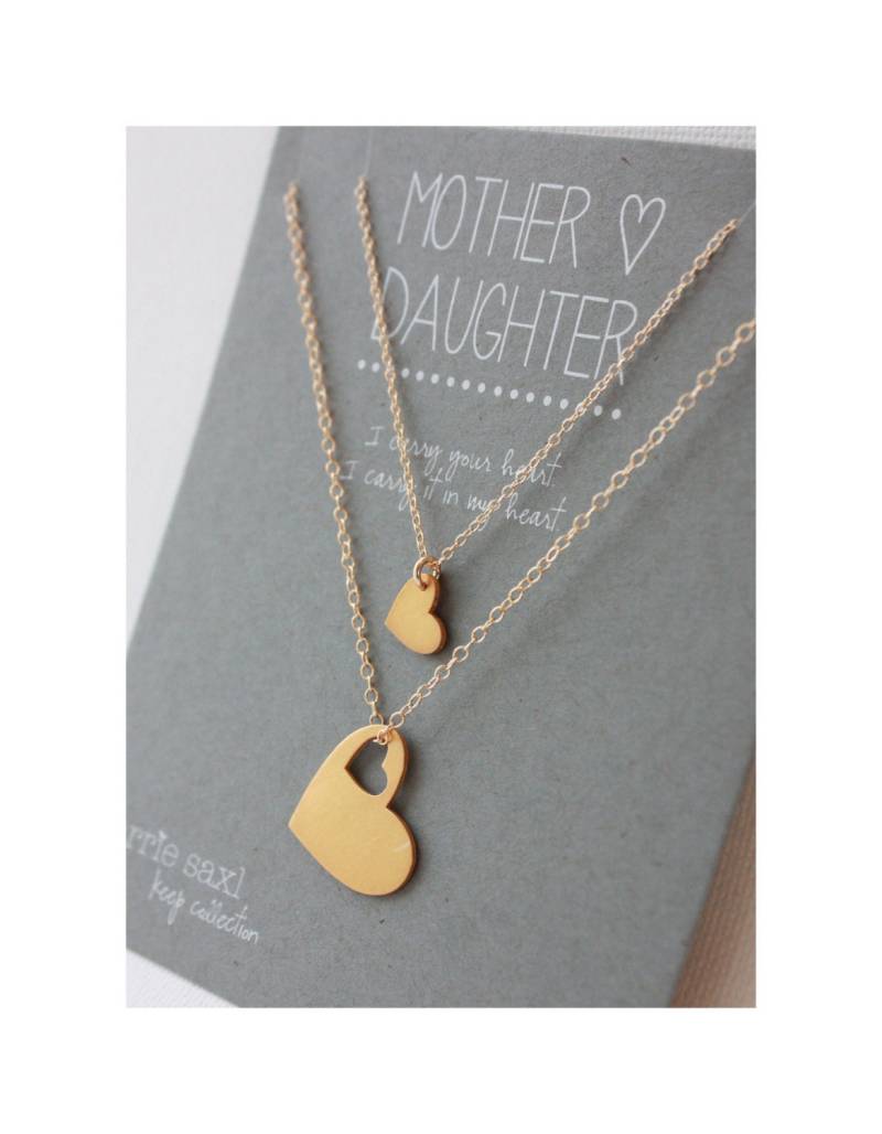 Mutter Tochter Halskette Set - Schmuck Geschenk Muttertagsgeschenk Für Sie Hochzeit Mama von carriesaxl