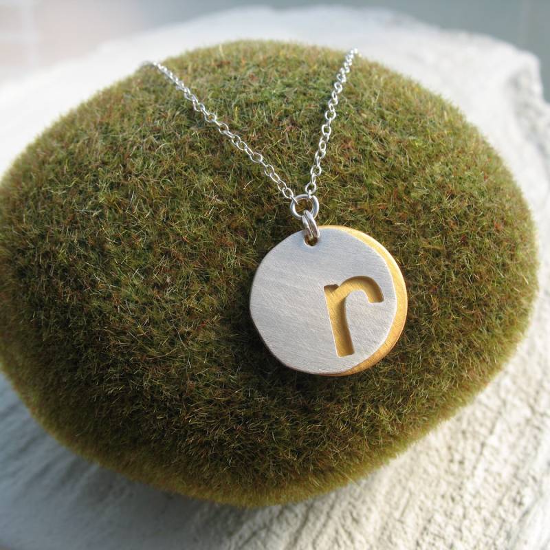 Personalisierter Schmuck Geschenk - Erste Halskette Für Mutter Monogram Kontur Letter Muttertags von carriesaxl