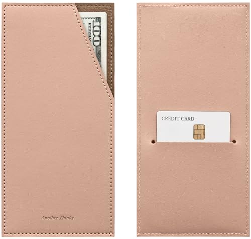 carrotez PU Leder Karten und Geld Umschläge für Bargeld: wiederverwendbarer Geldumschlag, stilvolle Budget-Brieftasche, Geldhalter und Quittungshalter, ideale Reisedokumenten- und Geldbeutelfüllung, von carrotez