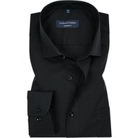CasaModa Herren Hemd schwarz Baumwolle von casamoda